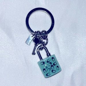 Coach Key Chain Bag Charm Lock and key